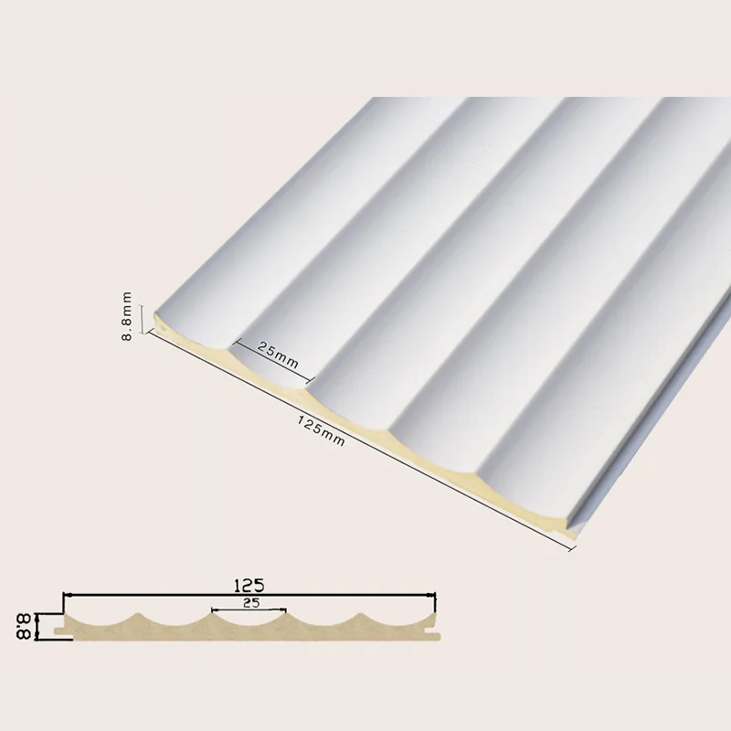 125 Плътен вграден стенен панел с 5 решетки